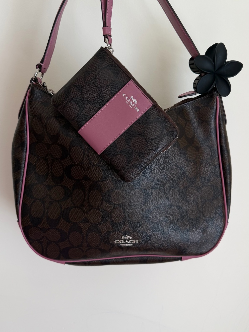 Coach Signature Bag & Wallet Set – Like New